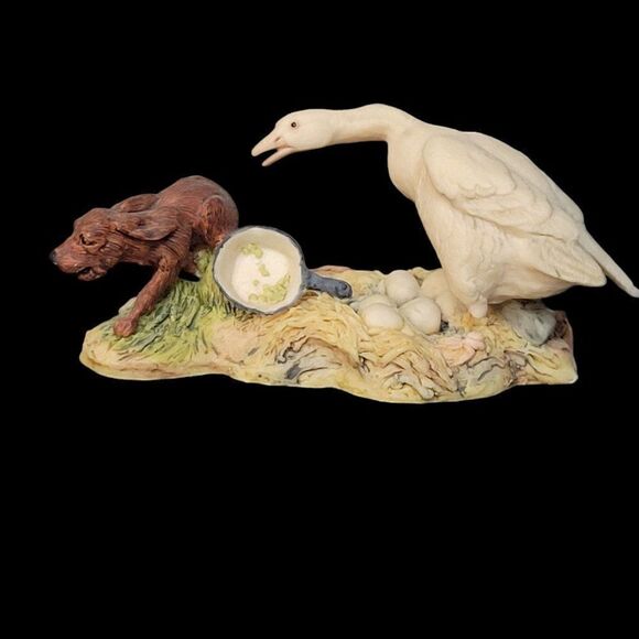 Vintage Schmid Lowell Davis Figurine White Swan - Picture 1 of 9